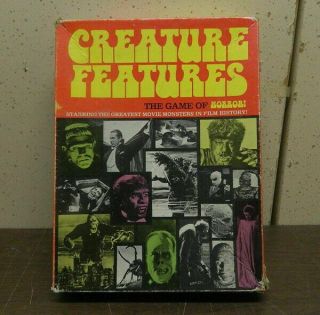 Creature Features: The Game Of Horror Universal Monsters Board Game 1975,  Boxed