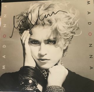 Madonna Signed Autographed Lp Album Vinyl Madonna