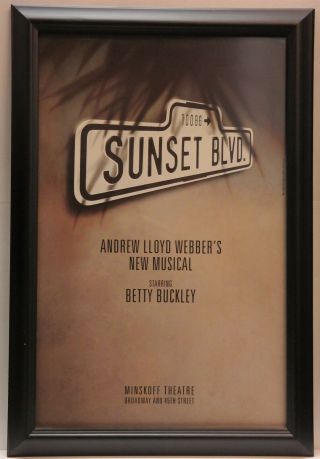 Betty Buckley - Sunset Blvd.  Ny - Window Card