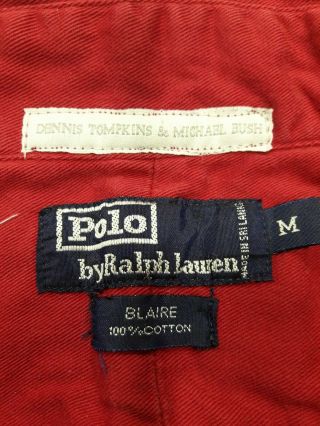 Michael Jackson PERSONALLY WORN OWNED Red Shirt Polo Ralph Lauren - w/ Letter 2