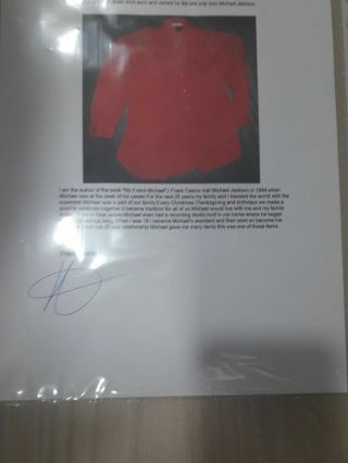 Michael Jackson PERSONALLY WORN OWNED Red Shirt Polo Ralph Lauren - w/ Letter 5