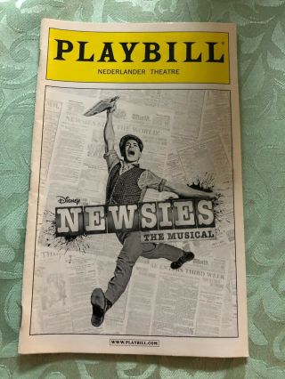 Newsies The Musical March 2012 Broadway Playbill Opening Night
