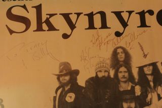 One Of A Kind Lynyrd Skynyrd Poster Signed At Last Concert One Week Before Death 2