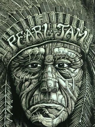 Pearl Jam Concert Poster - Emek 9.  23 Edmonton,  Alberta