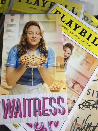 Waitress Musical OPENING NIGHT Playbill SIGNED BY Sara Bareilles PROOF 7