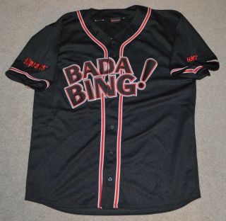 The Sopranos Bada Bing Baseball Jersey Medium Strip Club Hbo