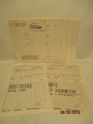 1985 Miami Vice Tv Series Abandoned Script,  2 1986 Daily Production Rep