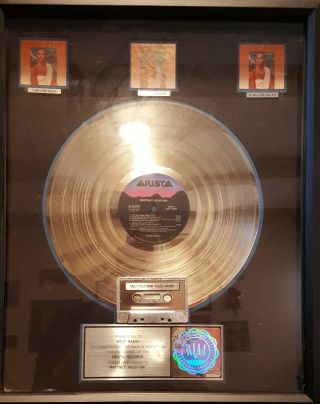 Whitney Houston " Whitney Houston " Triple Platinum Award - Whitney Collectible
