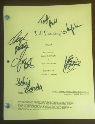 " Still Standing " Pilot Episode Script Signed By Mark Addy And Cast