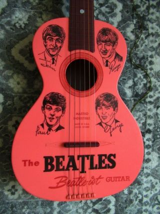 Beatles RARE 1964 U.  S.  ' BEATLEIST ' GUITAR IN GREAT SHAPE SCARCER GUITAR 2
