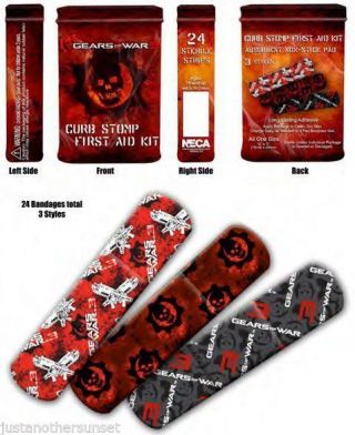 Gears Of War 3 Curb Stomp First Aid Kit Bandaid Bandages Band Aid Video Gamer Rd