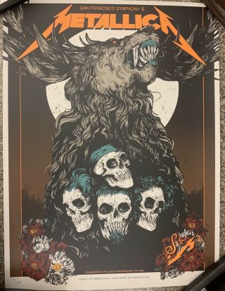 Metallica S&m2 Night 2 Show Poster 151/670