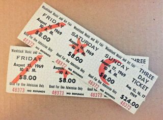 23 Woodstock Ticket 1969