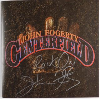 John Fogerty Centerfield Signed Autograph Record Vinyl Album Beckett Bas