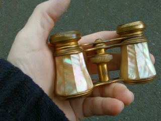 Antique Mother Pearl French Paris Opera Glasses