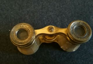 antique mother pearl French Paris opera glasses 5