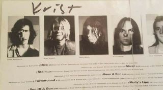 Kurt Cobain and Krirst Novoselic Signed CD Booklet 2