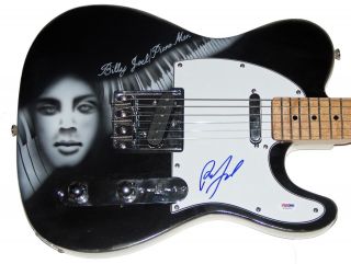Billy Joel Autograph Signed Piano Man Guitar Psa Dna Authentic Stunning Piece