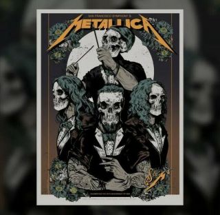 Metallica Concert Posters S&m2 Chase Arena San Francisco All 4 Posters Set 2019