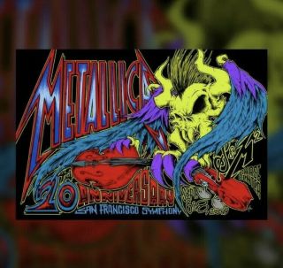 Metallica concert Posters S&M2 chase arena San francisco All 4 Posters Set 2019 4