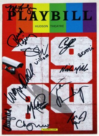1984 Broadway Full Cast Tom Sturridge,  Olivia Wilde Signed Opening Playbill