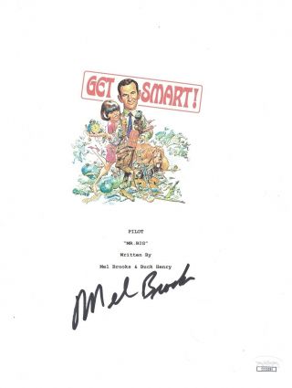 Mel Brooks Get Smart Signed Full Script In Person Autograph Jsa