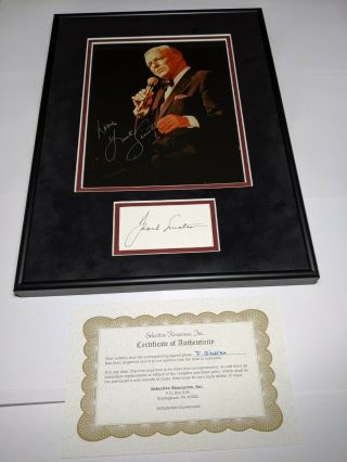 Frank Sinatra Signed Autograph 8x10 Color Photo,  Additional Signature Rare