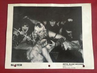 Slayer - Extremely Rare Metal Blade Promo Photo