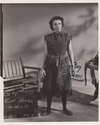 Judy Garland Vintage Wardrobe Test Photo For Annie Get Your Gun By Manatt