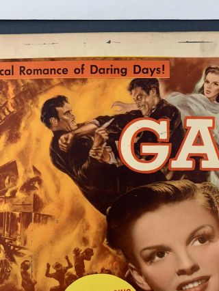 HARVEY GIRLS Movie Poster (VeryGood) Half Sheet 1945 Judy Garland 10