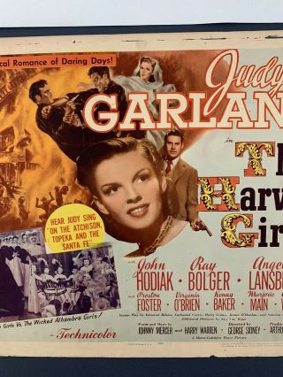 HARVEY GIRLS Movie Poster (VeryGood) Half Sheet 1945 Judy Garland 3