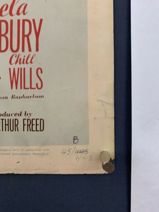 HARVEY GIRLS Movie Poster (VeryGood) Half Sheet 1945 Judy Garland 7