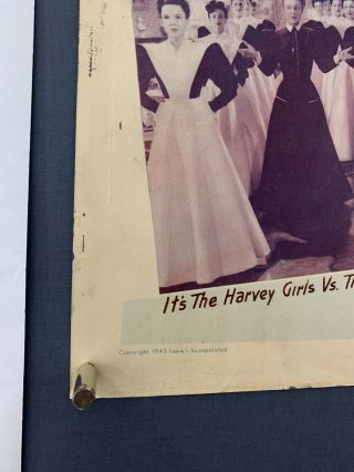 HARVEY GIRLS Movie Poster (VeryGood) Half Sheet 1945 Judy Garland 8