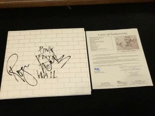 Roger Waters Hand Signed Pink Floyd The Wall Vinyl Record Album Lp Full Jsa Loa