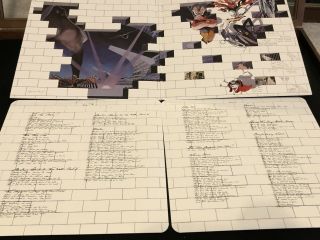 Roger Waters Hand Signed Pink Floyd The Wall Vinyl Record Album LP FULL JSA LOA 4