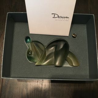 Daum Sensualite Art Glass sculpture,  Signed by artist,  37 of 375,  box 2