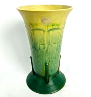 Roseville Pottery 9 1/2 " Futura Purple Crocus 429 - 9 Vase - Circa 1924
