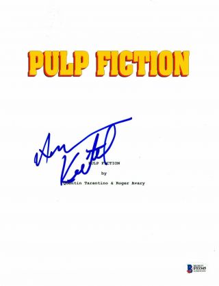 Harvey Keitel Signed Autographed Pulp Fiction Full Movie Script Beckett Bas