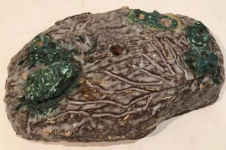 Vintage Mccarty Pottery - Glazed Art Sculpture Marigold Mississippi 11” Signed
