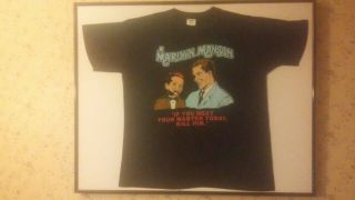 Framed Vintage Marilyn Manson If You Meet Your Master Shirt Xl