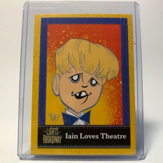 Rare LIGHTS OF BROADWAY Signed,  IAIN ARMITAGE Giving Back Card 3