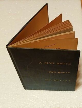 Collectible 1st Edition A Man Arose From Nigel Bruce To Basil Rathbone Xmas 1942
