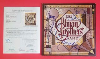 Allman Brothers Band Complete X4 Signed Enlightened Rogues Album Jsa Gregg