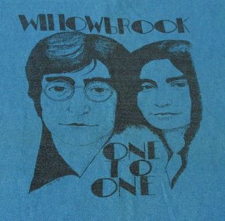 JOHN LENNON / YOKO ONO WILLOWBROOK / ONE - TO - ONE 1972 CONCERT SHIRT RAREST 2