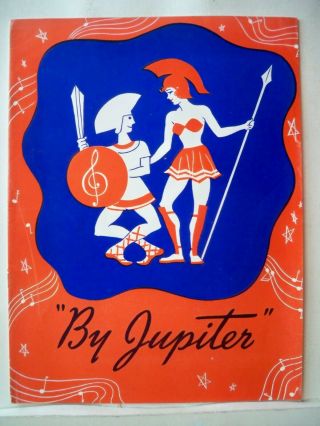 By Jupiter Souvenir Program Ray Bolger / Constance Moore / Benay Venuta Nyc 1942