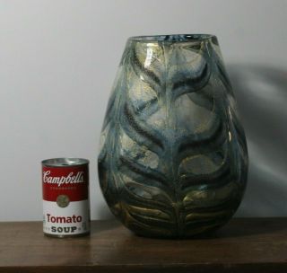Large Vintage Mid 20thC Barovier & Toso Garfito Murano Art Glass Vase 2