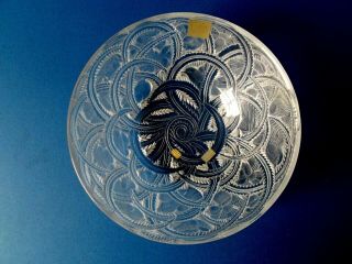 A Lalique Pinsons bowl designed in 1933 by Rene Lalique,  1951 version 2
