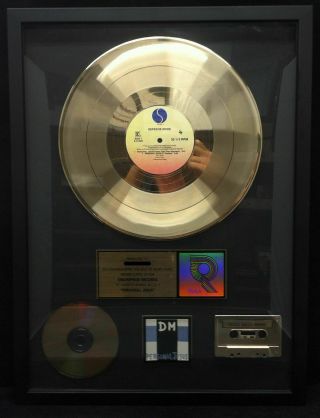 Depeche Mode Personal Jesus 1989 Riaa Gold Lp Cd Cassette Award Plaque