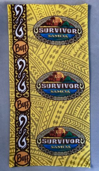 Survivor Buff - Season 19 Samoa - Foa Foa Yellow Tribe Buff - Cbs