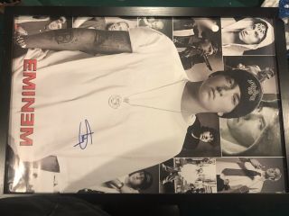 Psa Signed Eminem Poster Rare Marshall Marhers Slim Shady Autograph Rap Huge Sig